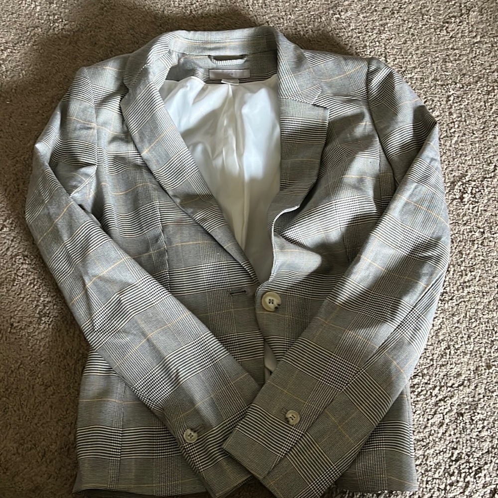 Plaid blazer by H&M